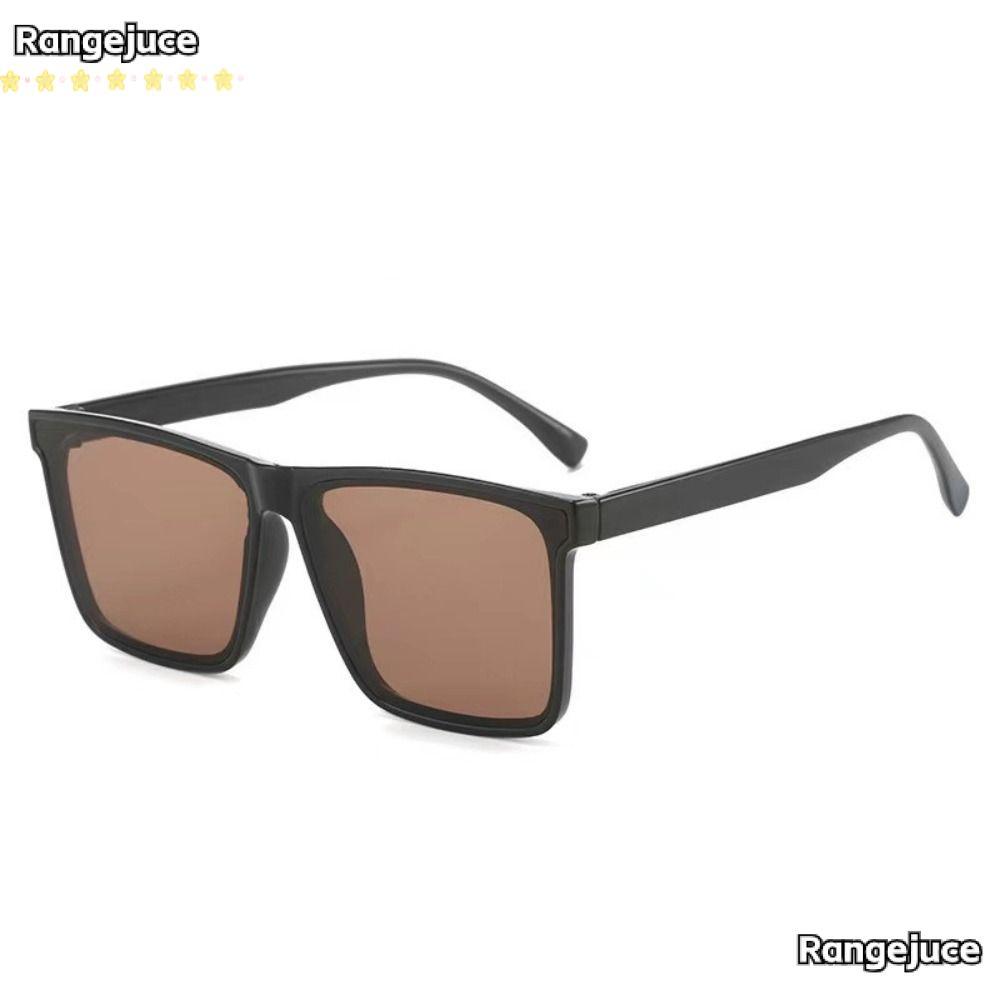 RANGEJUCE Square Frame แว่นตากันแดด, Sun-Protective Punk ขับรถแว่นตา,อุปกรณ์เสริมการเดินทางตกแต่งฤดู