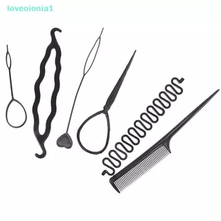 loveoionia1 6 ชิ้น/เซ็ตเด็ก Curler ผม Braid บํารุงรักษาเกลียว Twist เครื่องมือจัดแต่งทรงผม IA