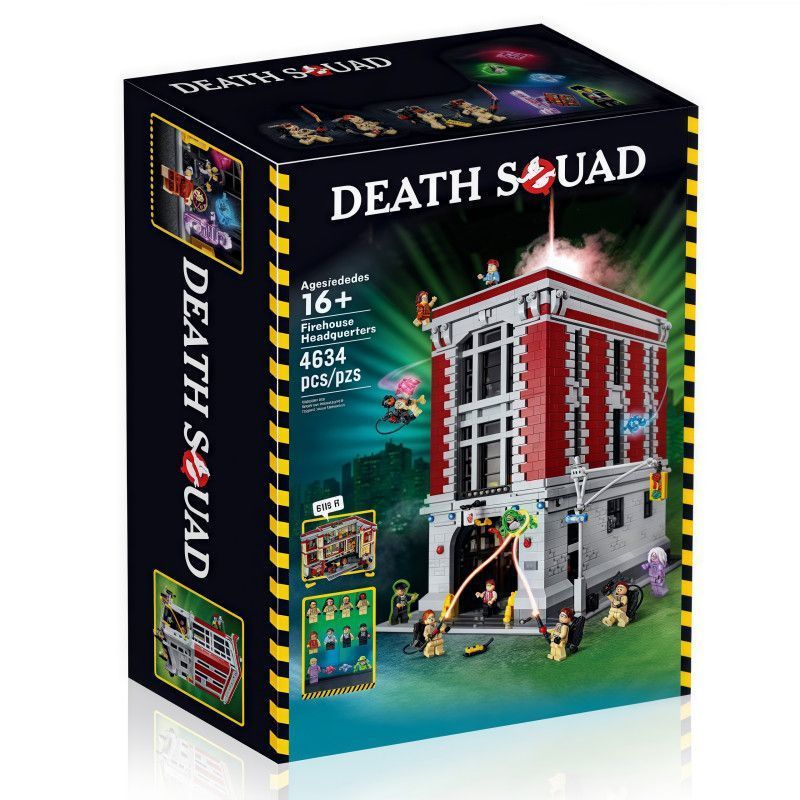 เข้ากันได้กับเลโก้ผีจับกล้าทีมอาคารดับเพลิง75827ถนนดูปริศนาประกอบทําเองอาคารบล็อกของเล่นของขวัญ