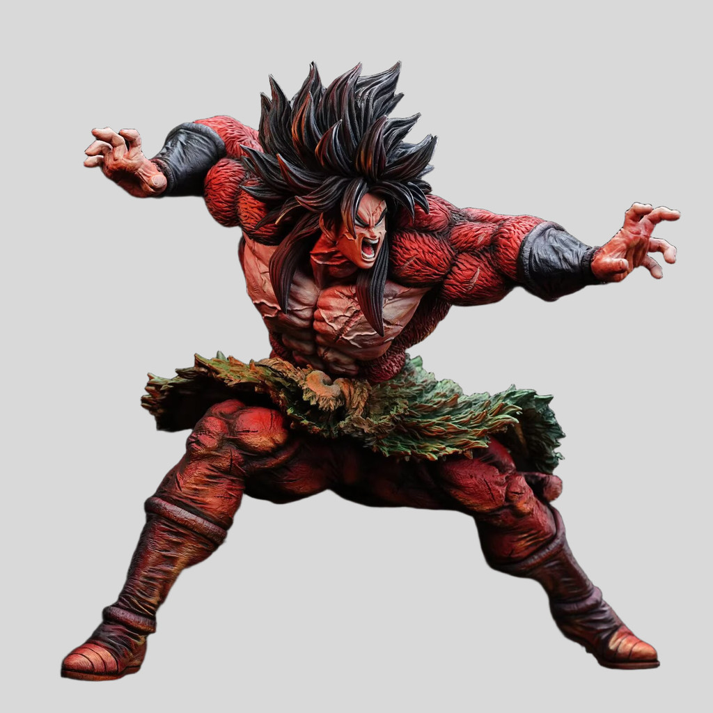 [Dragon Ball] Dragon Ball อะนิเมะรูป GK Super Saiyan 4 Broly ตุ๊กตาประติมากรรมตกแต่งของเล่นของขวัญสร