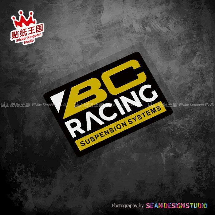 BC RACING โช้คอัพบิดสติกเกอร์ JDM HF hellaflush ดัดแปลงสติกเกอร์สะท้อนแสง G16