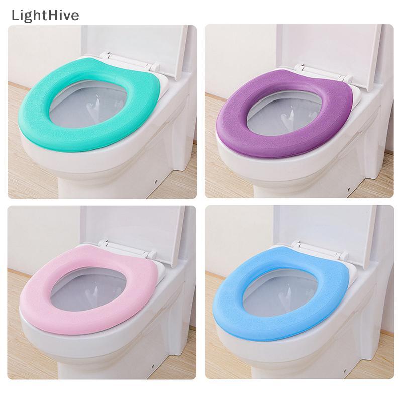 [LightHive] Waterpoof Soft Toilet Seat Cover Bathroom Washable Closestool Mat Pad O-shape (TH)