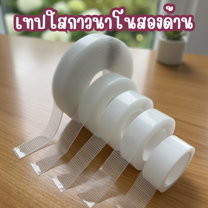 เทปนาโน เทปกาวใสนาโนสองด้าน  เทปใสชนิดเหนียวพิเศษ