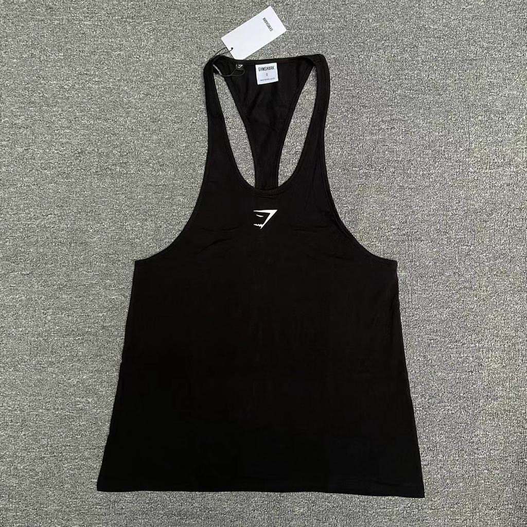 Gymshark critical stringer Thin Strap Vest for Men Sports Fitness Camisole Elastic Cotton Slim Fit