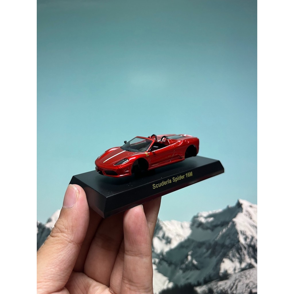 1/64 Jingshang kyosho Ferrari f430 scruderia Spider 16m Metallic Red Ferrari Scuderia Spider 16m ยี่