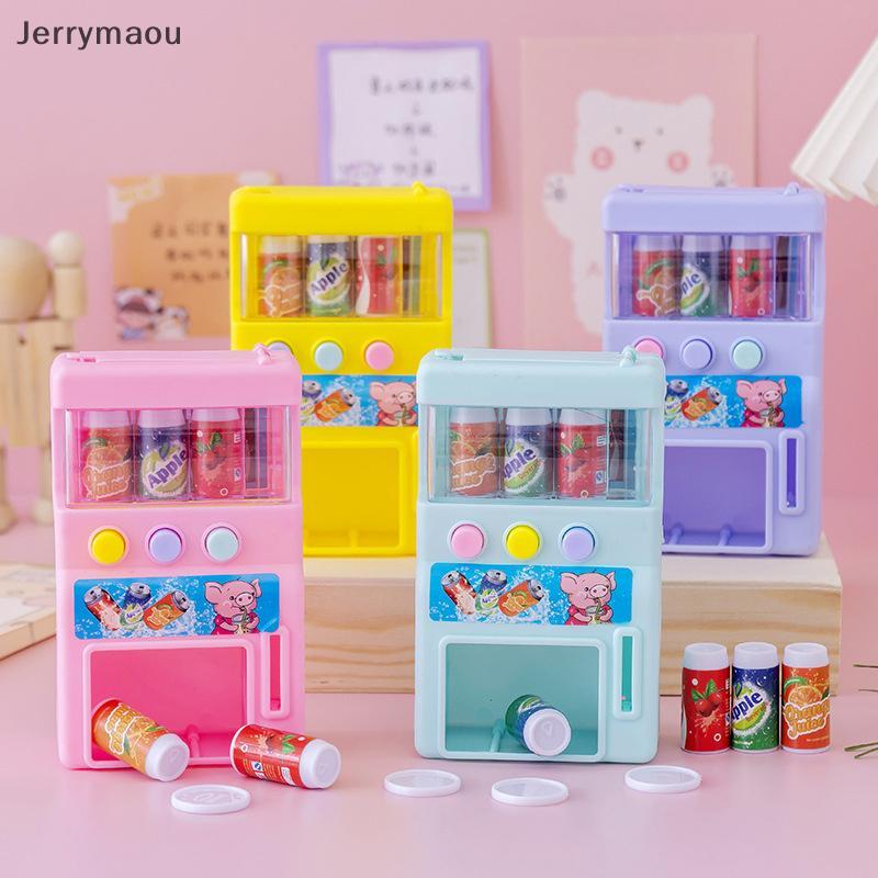 [JRY] เครื่องหยอดเหรียญจําลองสําหรับเด็กพร้อมเครื่องดื่มเหรียญขนาดเล็กเล่นของเล่น WPM