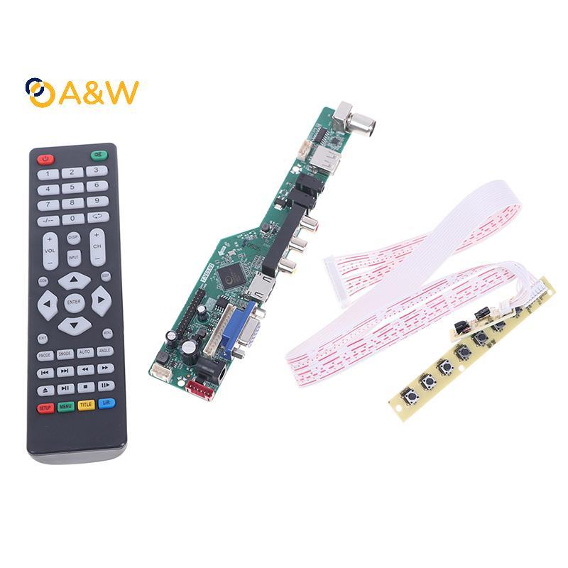A&W T.SK106A.03 Universal LCD TV Controller Driver Board V53 analog TV เมนบอร์ด