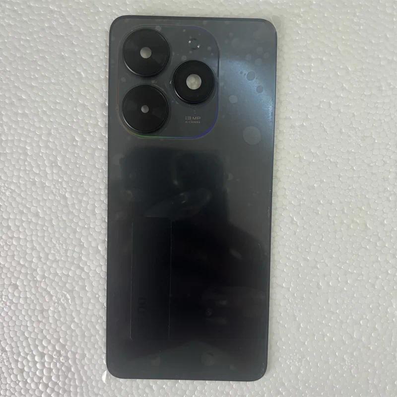 ฝาหลังสําหรับ Tecno Spark Go 2024 BG6 แบตเตอรี่ด้านหลังแผงประตูกรณีพร้อมอะไหล่ซ่อมเลนส์กล้อง