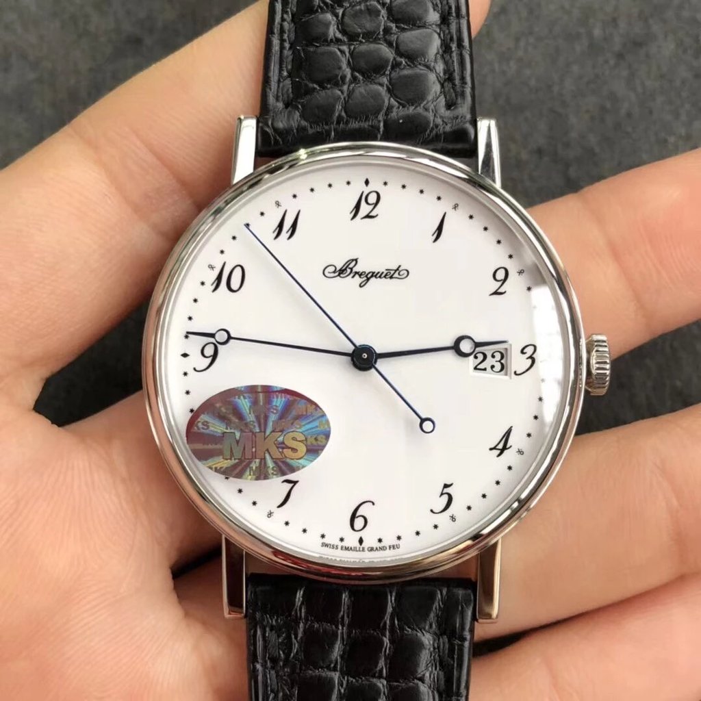 MKS Poying 5177B B นาฬิกาคลาสสิกบางเฉียบขนาด 38 มม. x 8.5 มม. ใช้ 9015 การเคลื่อนไหว Poying โฮมเมด C