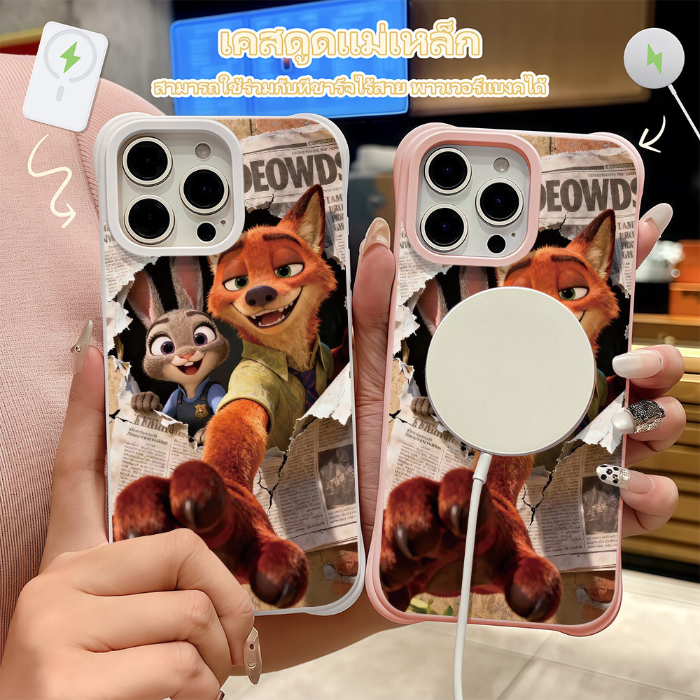 ✨จัดส่งในพื้นที่✨เคสมือถือ Naughty Fox เหมาะสำหรับ iPhone16 15 14Pro 13 11 12Promax Plus และรองรับกา