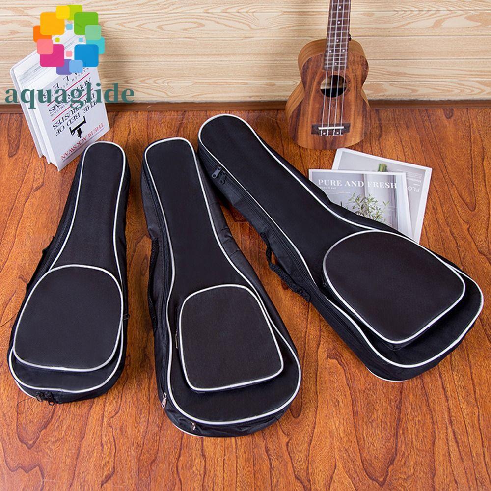 AQUAGLIDE หนากระเป๋า Ukulele สําหรับของขวัญดนตรีผ้าฝ้ายทนทานกระเป๋าสะพายกระเป๋าถือกระเป๋าเป้สะพายหลั