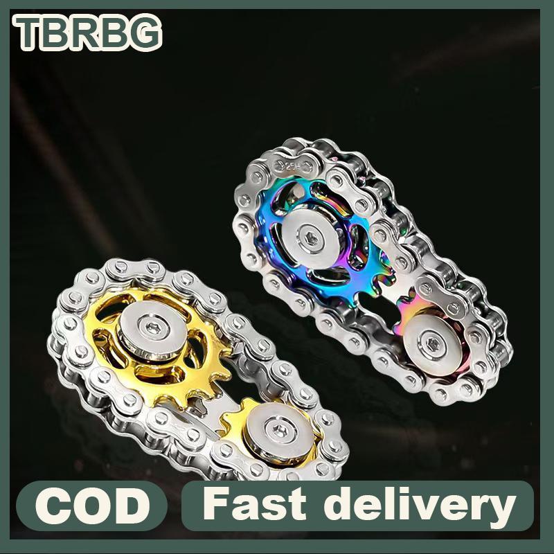 Null โลหะเฟืองโซ่ Flywheel ปลายนิ้ว Gyro Fidget Spinner ของเล่น Anti Stress DIY เปลี่ยนจักรยาน Spine