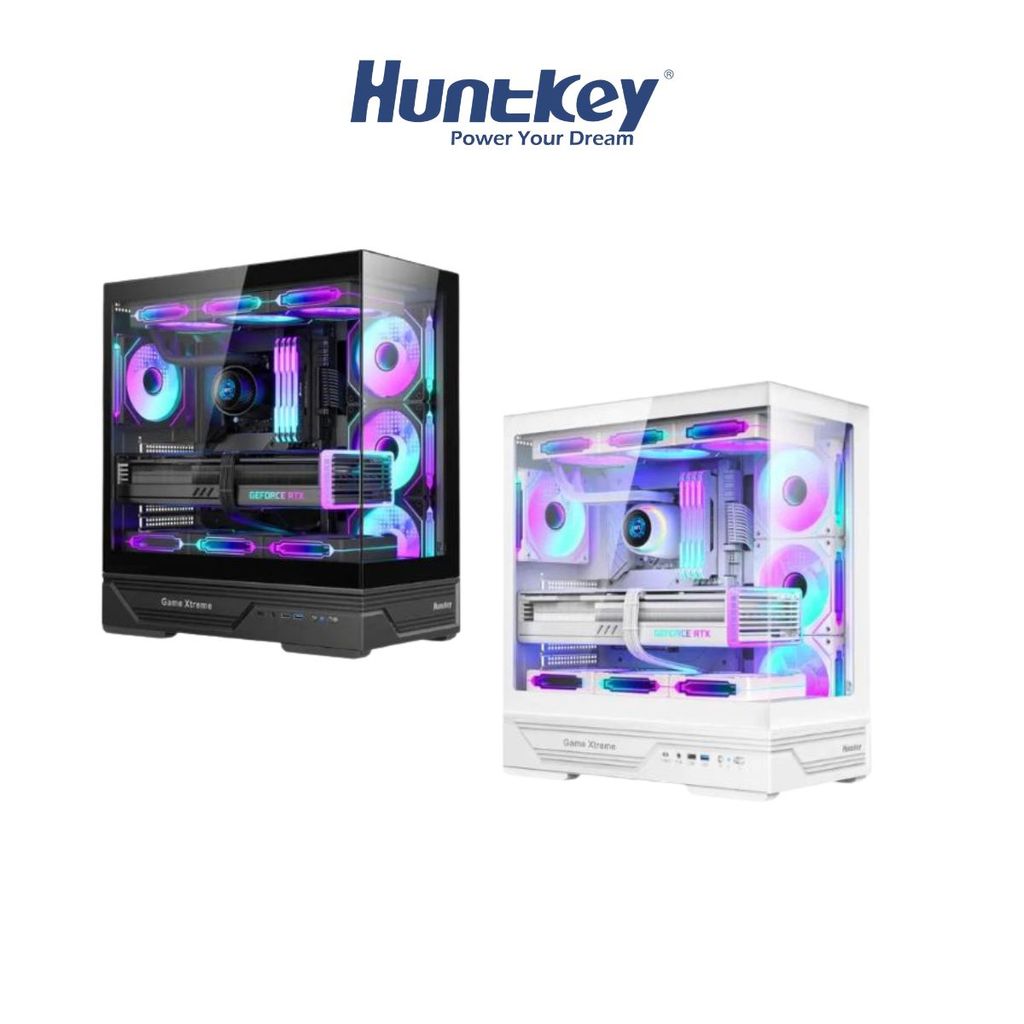 Case เคส  Huntkey GX760A Fortune ATX รองรับ 10 พัดลม รับประกัน 1 ปี