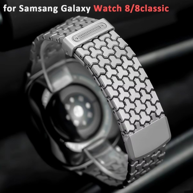 สายรัดแม่เหล็กสําหรับ Samsung Galaxy Watch 8 Classic 46 มม.สแตนเลสสตีลสําหรับ Galaxy Watch 8 40 มม.44 มม.สร้อยข้อมือ correa