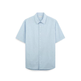 AIIZ (เอ ทู แซด) - AIIZ เสื้อเชิ้ตแขนสั้นลายพิมพ์กราฟิก AIIZ Men's Graphic Printed Short Sleeve Shirt