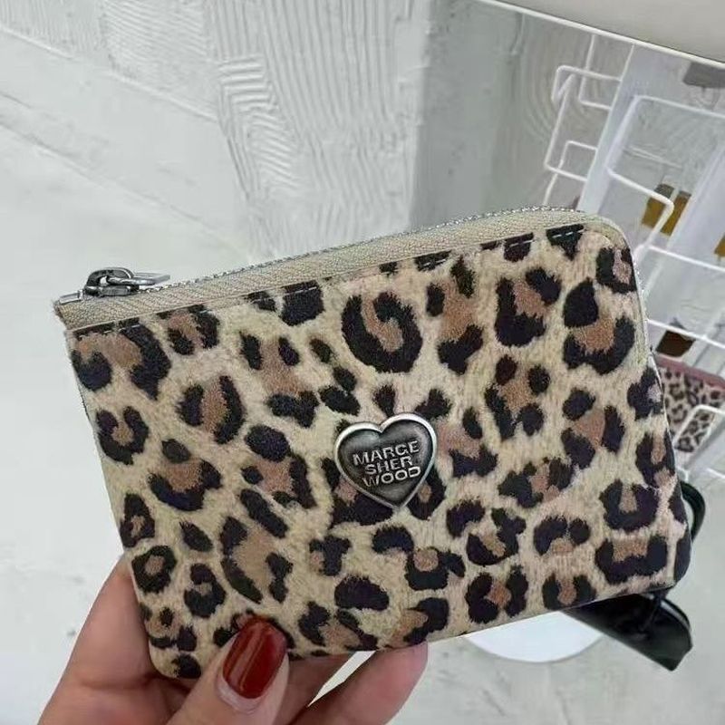 Maresherwood Heart Zipper Zero Bag Pattern Ladies Bag Card Holder ID Bag
