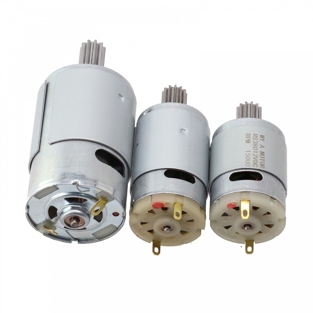 เกียร์ RS555 RS570 อะไหล่ 10 ฟัน 1 ซม.10000rpm RS550 23000rpm 6V /12V 24V