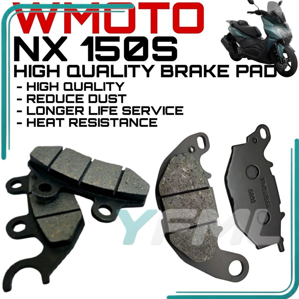 ผ้าเบรก WMOTO NX150S NX 150S NX 150S NX 150 S ผ้าเบรกประสิทธิภาพสูง