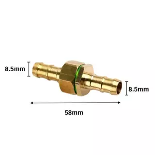 ข้อต่อสายพ่นยา ทองเหลืองแท้ 8.5 มม. 1/4" พร้อมโอริง ใช้กับสายพ่นยา สายฉีดพ่นยา สายยางแรงดันสูง มีทั้งชุด 5 / 10 ชิ้น