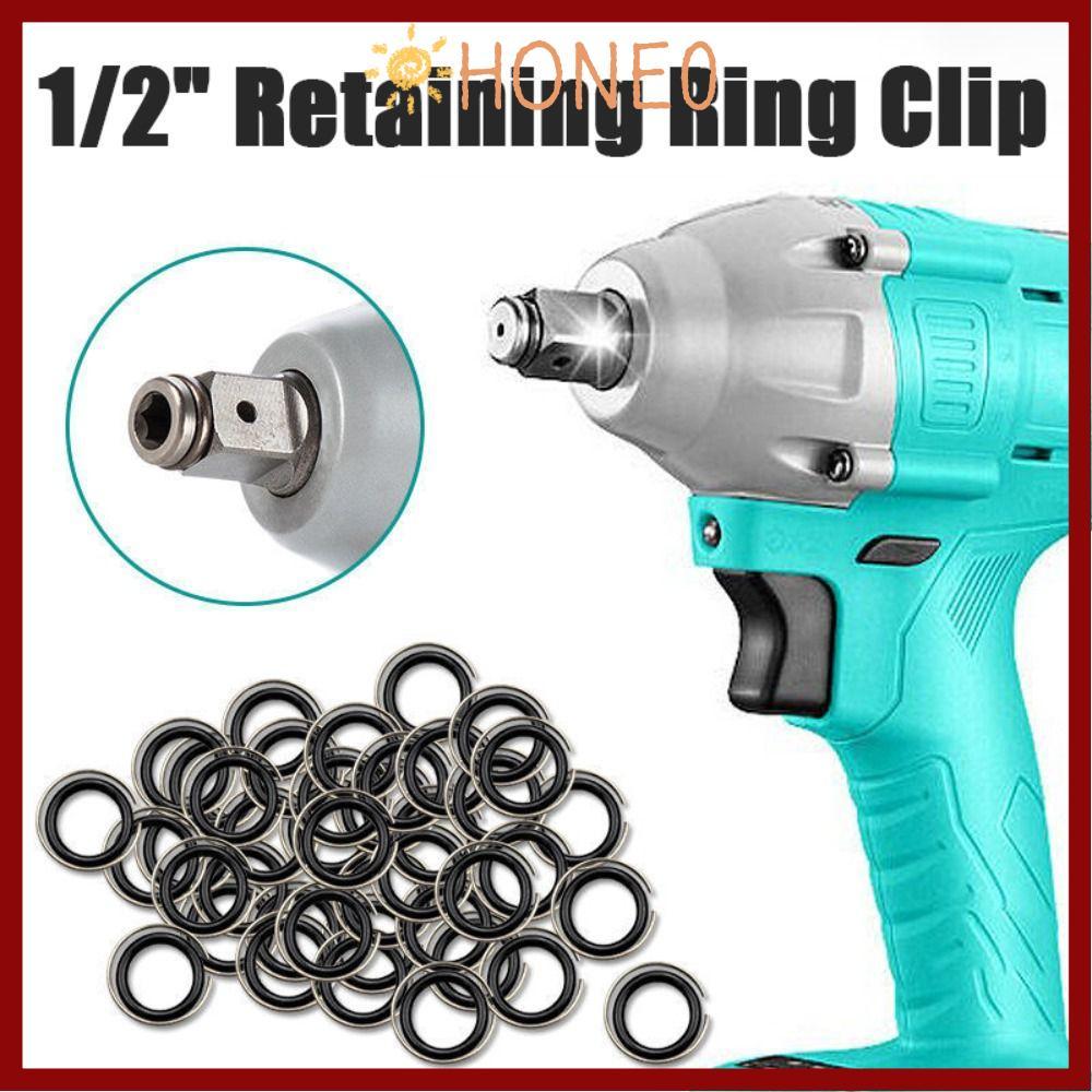 HONE 1/2 "O-Ring คลิป, Retainer ยึดไดรฟ์แหวนยึด, Universal Anti Detachment Snap แหวน Impact ประแจอุปกรณ์เสริม