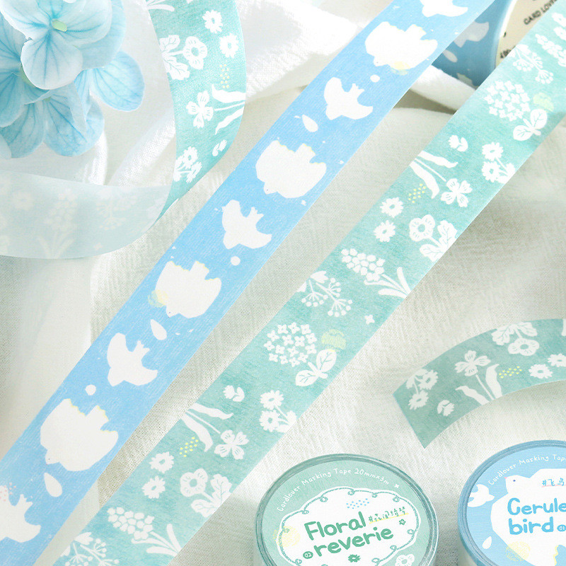 พร้อมสต็อกญี่ปุ่นสด Washi Tape Spring Narrative Song Material Sticker Handbook diy Pull Strip สติกเก