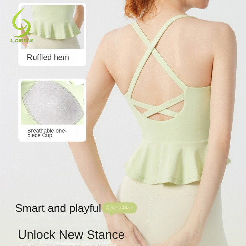 L.CIRCLE Yoga Sport Bra สปอร์ตบราสำหรับโยคะที่เซ็กซี่และสวมใส่สบาย