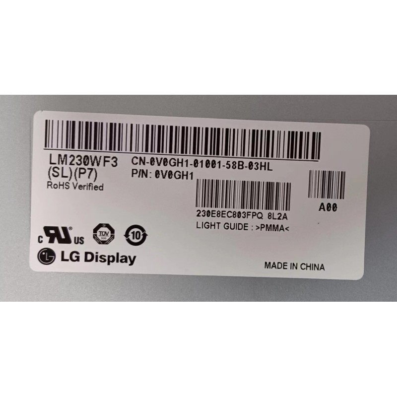 Original LM230WF3-SLP7/P8 LTM230HL08 LTM230HL07 MV230FHM-N30/N10