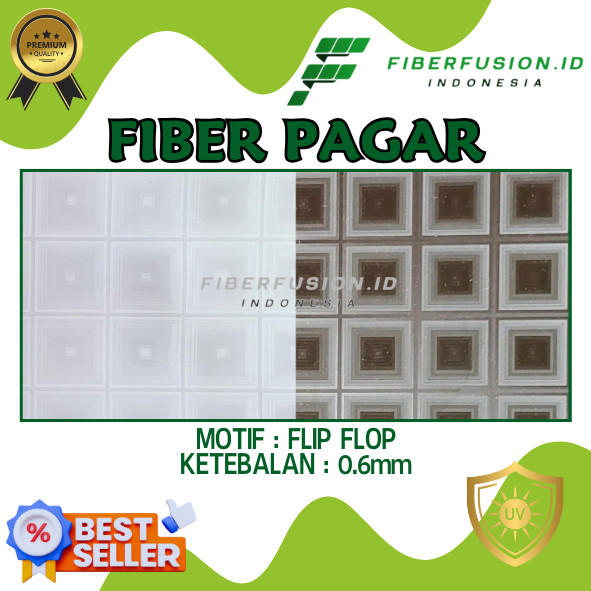 [FUSION] Fiber Viber Plate Roll PP Sheet Motif FLIP FLOP 3D UV Protection คุณภาพสูงสุด