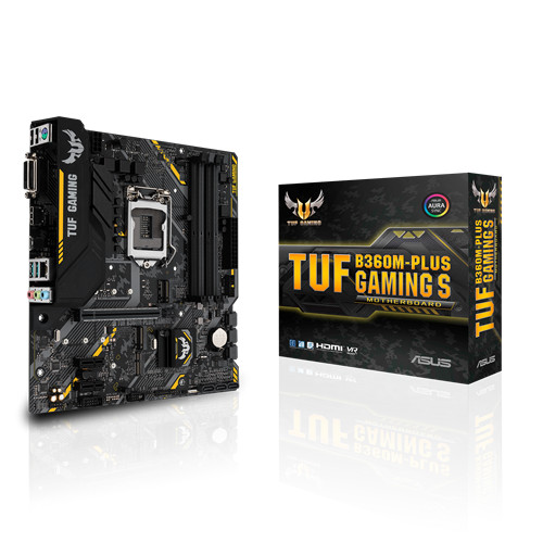 ยี่ห้อใหม่กล่อง Asus TUF B365M-PLUS GAMING Heavy Gunner ROG B360 PLUS-KA เมนบอร์ด