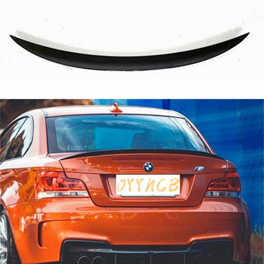 สําหรับ BMW 1 Series Coupe 2 ประตู E82 E88 1M M4/PSM/P สไตล์ ABS สีดําเงาด้านหลังสปอยเลอร์ Trunk Win