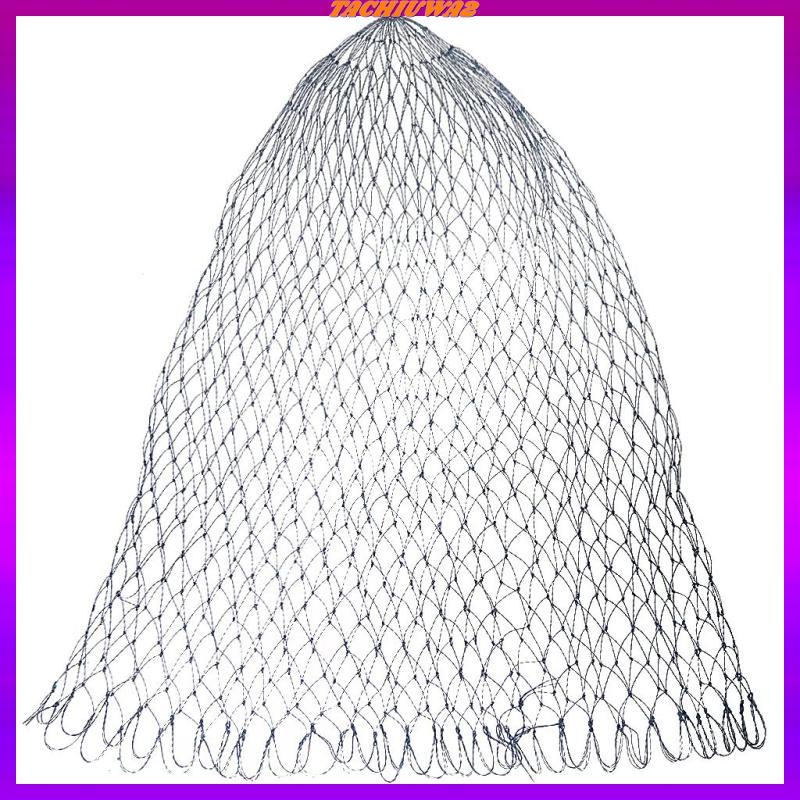 [Tachiuwa2] ไนลอนพับตกปลา Landing Net Rhombus ตาข่าย Landing Dip Hand Net-D40/50/60 ซม.