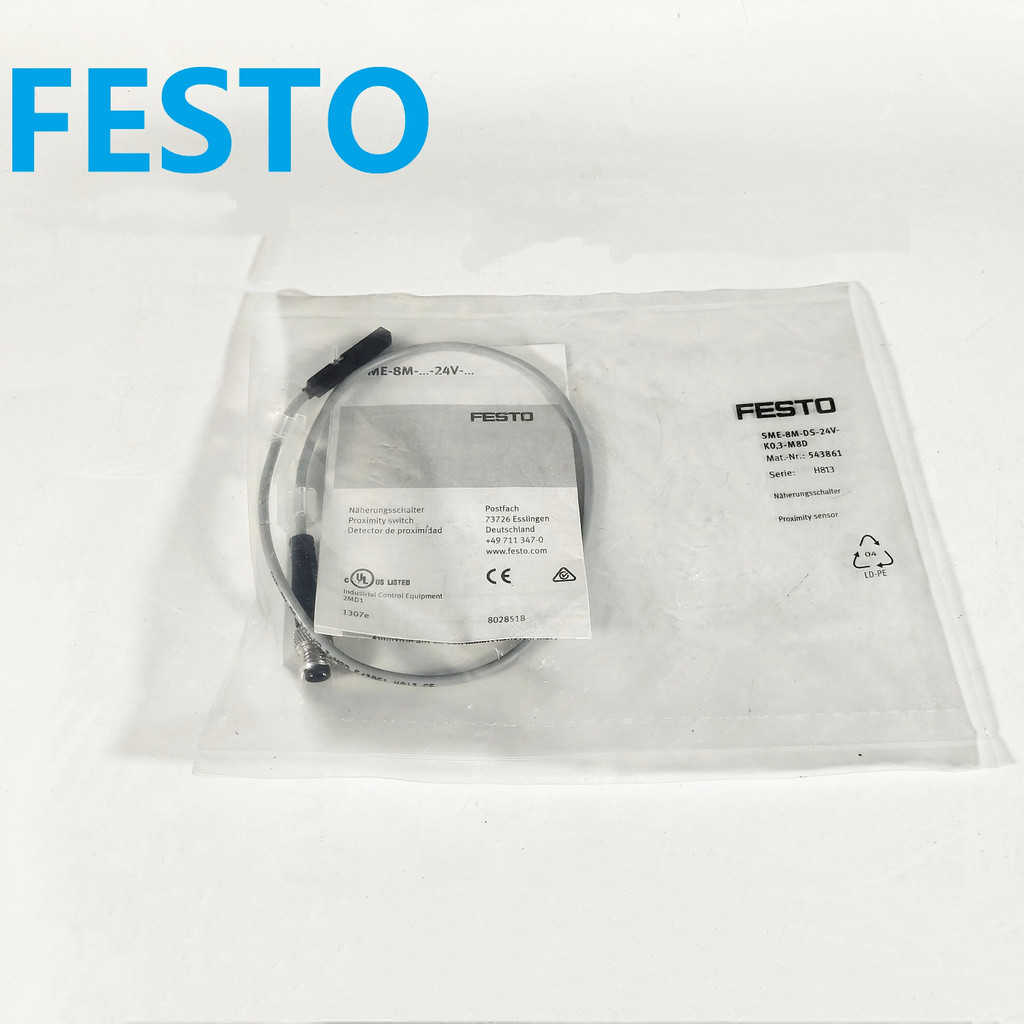 FESTO Festo สวิตช์แม่เหล็ก ใหม่ในสต็อก EO-1-LED-24-K5-B 151672,SMT-8M-A-NS-24V-E-3-O 574333,SME-8M-D