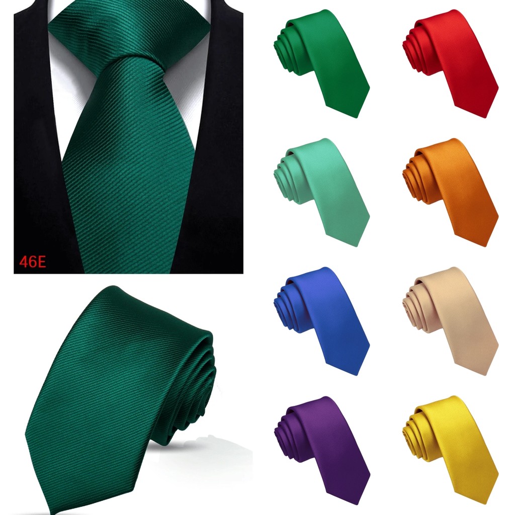 Self-tie เนคไทผู้ชายสีทึบ Fine Texture เนคไทเหมาะสําหรับจัดเลี้ยงธุรกิจอย่างเป็นทางการเจ้าบ่าวงานแต่งงานแฟชั่นอุปกรณ์เสริม 8 ซม.