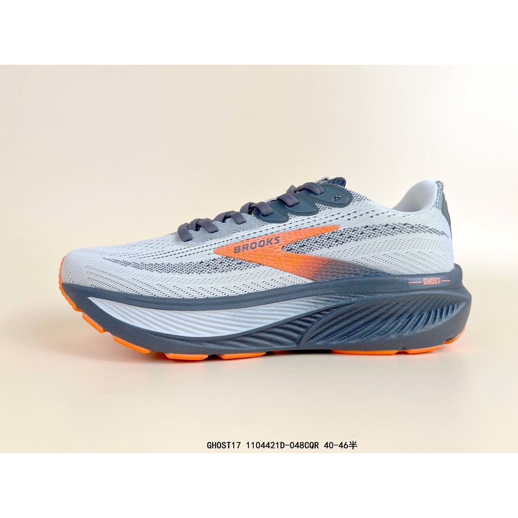 Brooks Ghost 17 รองเท้าวิ่งจ๊อกกิ้ง DNA Loft V3 โฟมไนโตรเจน Midsole Breathable Mesh Cushioning Rebou