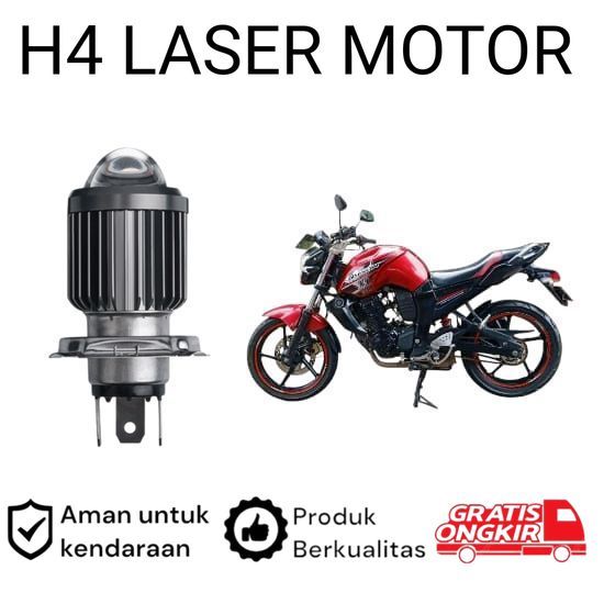 1 ชิ้น H4 เลเซอร์ไฟหน้า LED สีขาวสําหรับ Yamaha Byson 2010 2016 Koko รถมอเตอร์ไซด์