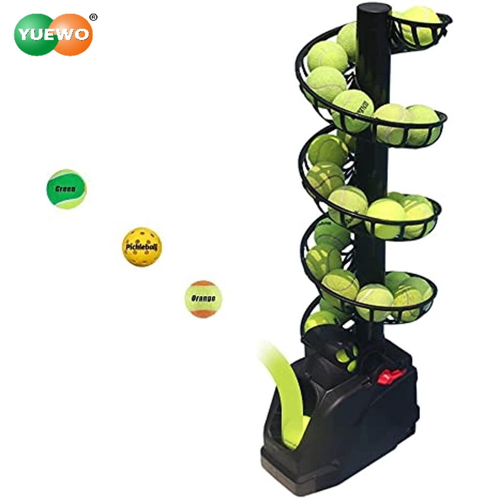 Automatic Tennis Ball Machine Tennis Ball Tosser Adjustable&Portable W/Oscillation Ball Launcher Ten