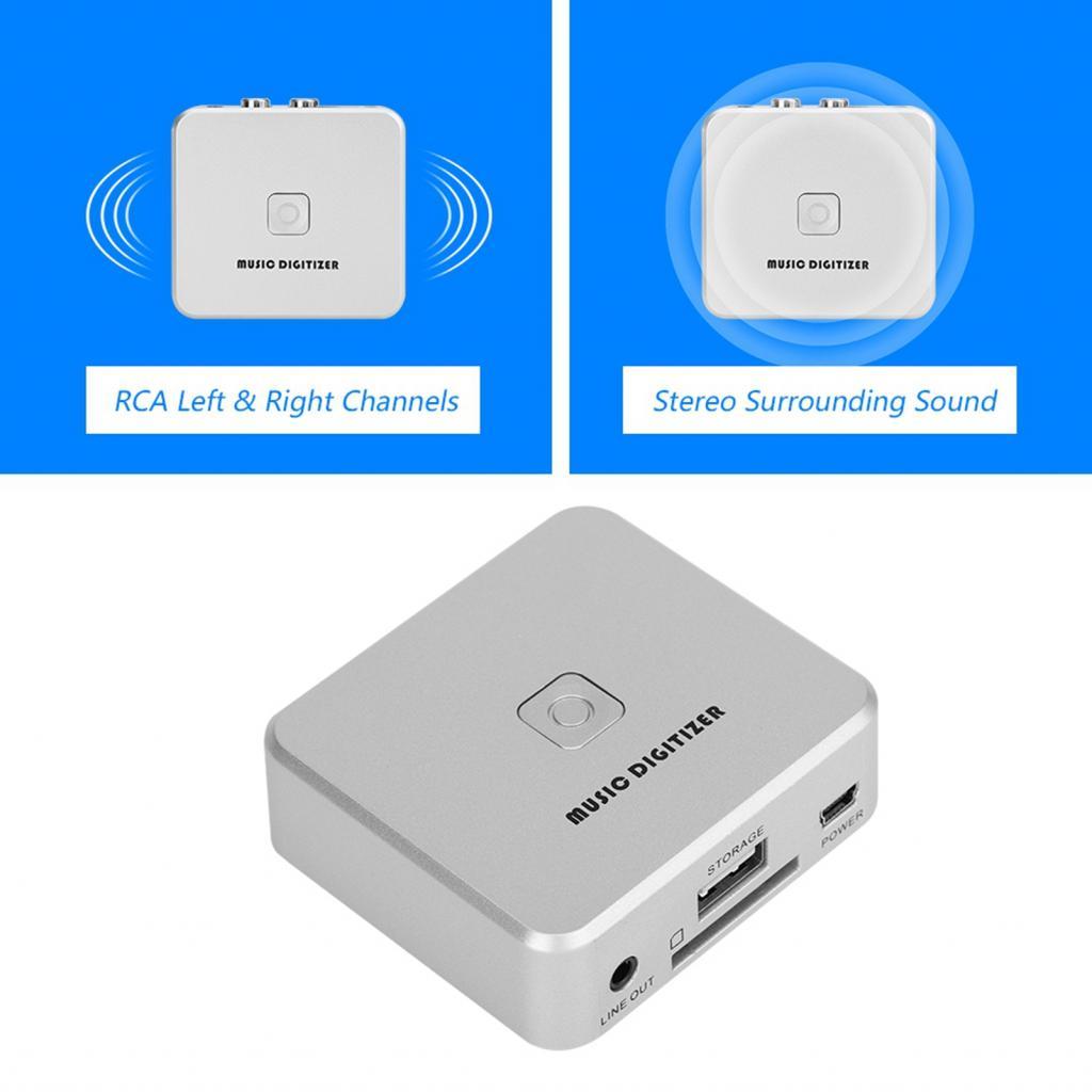 Meihe Audio Capture Recorder กล่อง 128Kbps Music Digitizer CD พร้อมอินพุต 3.5 มม.และบรรทัดรองรับหน่ว