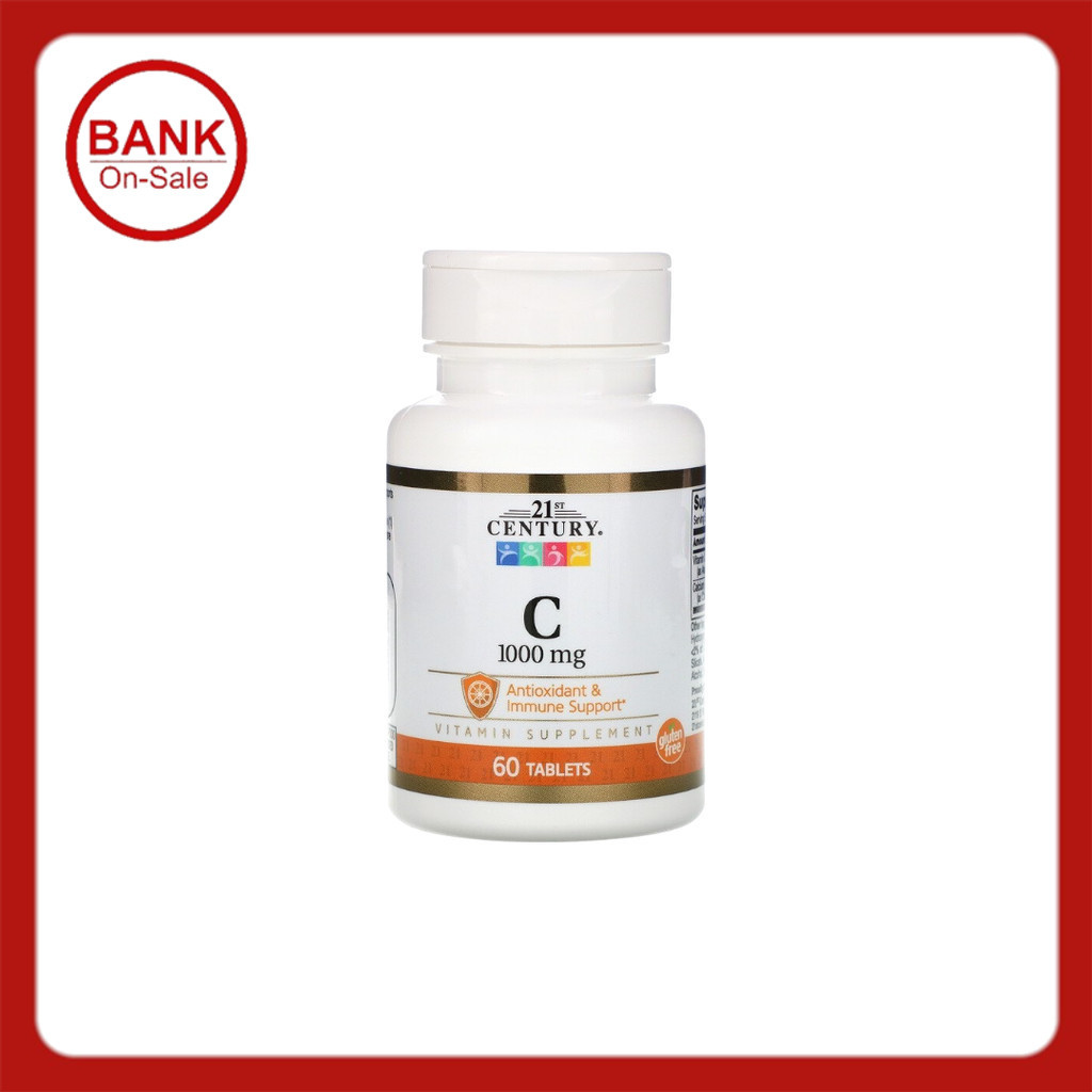 พร้อมส่ง 21st Century, Vitamin C, 1,000 mg, 60 Tablets