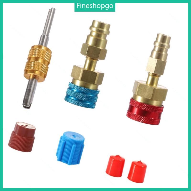 Fine R1234YF Quick Couplers R1234YF ถึง R134A Quick Coupler อะแดปเตอร์ R1234YF ข้อต่อสําหรับเครื่องป