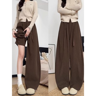 กางเกงโค้งเอวสูงสำหรับผู้หญิง สไตล์อ่อนโยน เหมาะสำหรับฤดูหนา…