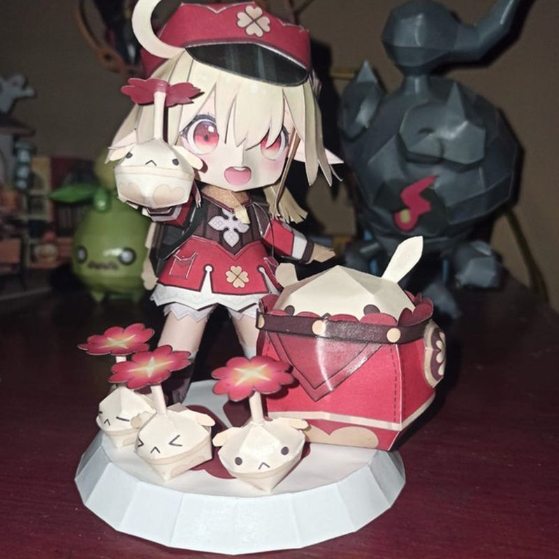 กระดาษรุ่น DIY Genshin Merchanded ตุ๊กตาทํามือ Creel God Grass God Pattern แม่พิมพ์กระดาษเครื่องประด