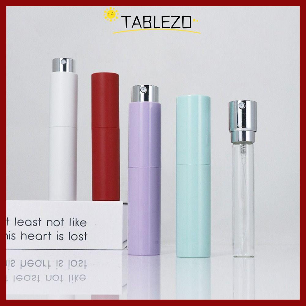 จัดส่งจากประเทศไทยTABLEZO Mini Perfume Bottle, Portable 10ml Spray หมุนขวด, Travel Refillable Essential Oil Alcohol Empty Cosmetic Containers