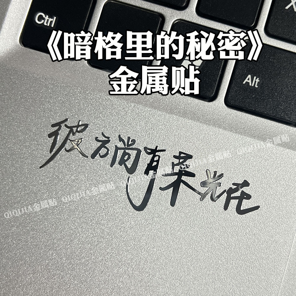[QQJ] มี Are Glory Beyond Novel อุปกรณ์ต่อพ่วงสติกเกอร์โลหะโทรศัพท์มือถือแท็บเล็ตสติกเกอร์ตกแต่งแล็ป