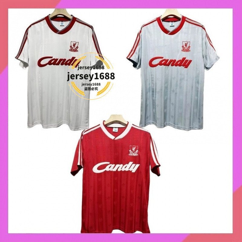 1988-89 Anfield Stadium Home Away Top Soccer Jersey เสื้อฟุตบอล