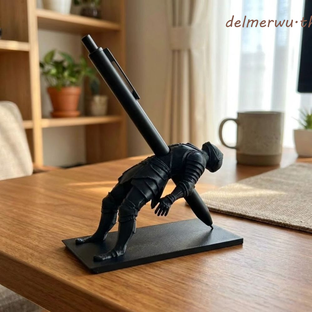 เดลเมอร์วู ที่ใส่ปากกาสร้างสรรค์, ที่ใส่ปากกาอัศวินพลาสติกพิมพ์ 3ง, อเนกประสงค์ไม่ซ้ําตกแต่งโรงเรียนเครื่องเขียนแสดงเครื่