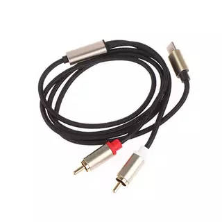 [INTH] Type C To RCA Audio Cable 2 RCA Aux Cord Converter USB C Audio Line สําหรับแล็ปท็อปลําโพงโทรศัพท์มือถือเครื่องขยายเสียง 1 เมตร