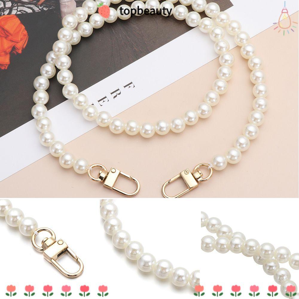 Topbeauty กระเป๋ากระเป๋าถือจับ 13 ขนาดกระเป๋าสะพายสายรัดอุปกรณ์เสริมโซ่ลูกปัดยาว
