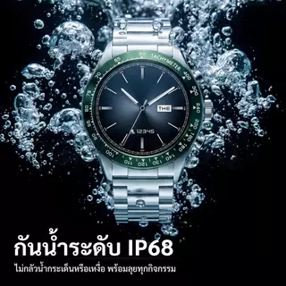 GOOJODOQ Retro Mens Smart Watch สแตนเลส 1.32 นิ้ว AMOLED Display Call BT5.3 กันน้ํา 350mAh