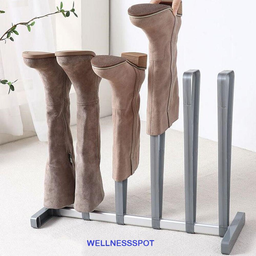 WELLNESSSPOT ที่วางรองเท้า Creative Household Storage Organizer อลูมิเนียมอัลลอยด์ประหยัดพื้นที่ชั้นวาง