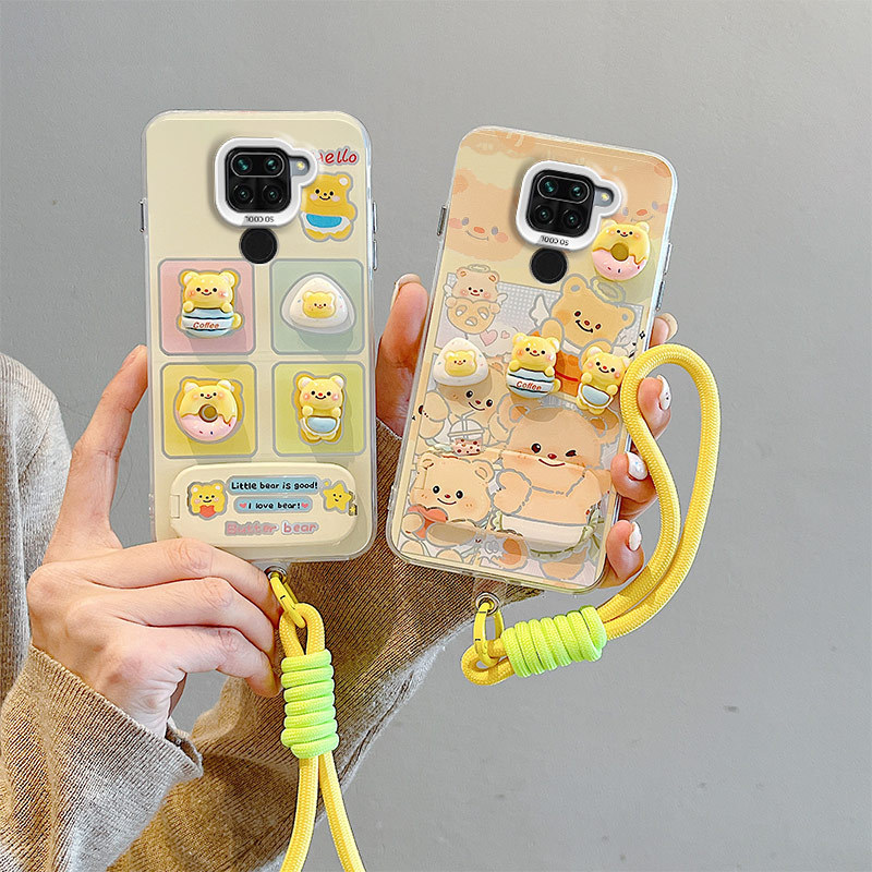 เคส Redmi Note 9 4G เคส Redmi เคส พร้อมสร้อยข้อมือโทรศัพท์แบบแข็ง BB-CYJZ